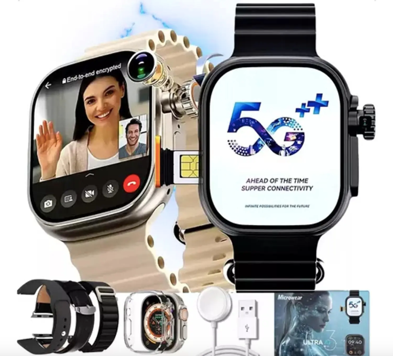 SMARTWATCH ULTRA 5G CHIP Celular  Câmera, Apps + FRETE GRÁTIS