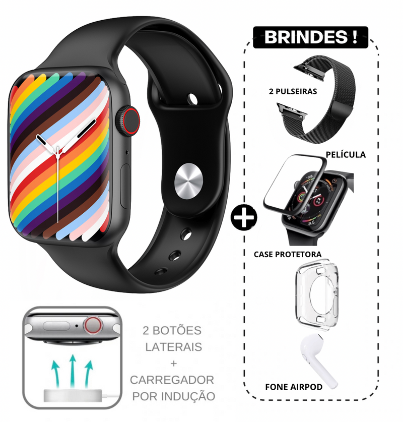 SMARTWATCH IWO 17 PRO MAX SERIES 9 + 5 BRINDES + FRETE GRÁTIS LANÇAMENTO 2025