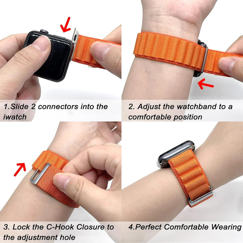 Pulseira Loop Nylon Band For Apple Watch