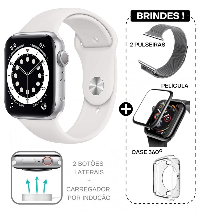 SMARTWATCH IWO 14 + 5 BRINDES E FRETE GRÁTIS SÓ HOJE