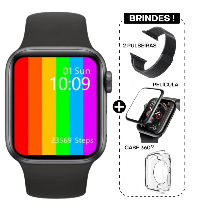 SMARTWATCH IWO 13 MAX SERIE 6 + BRINDES