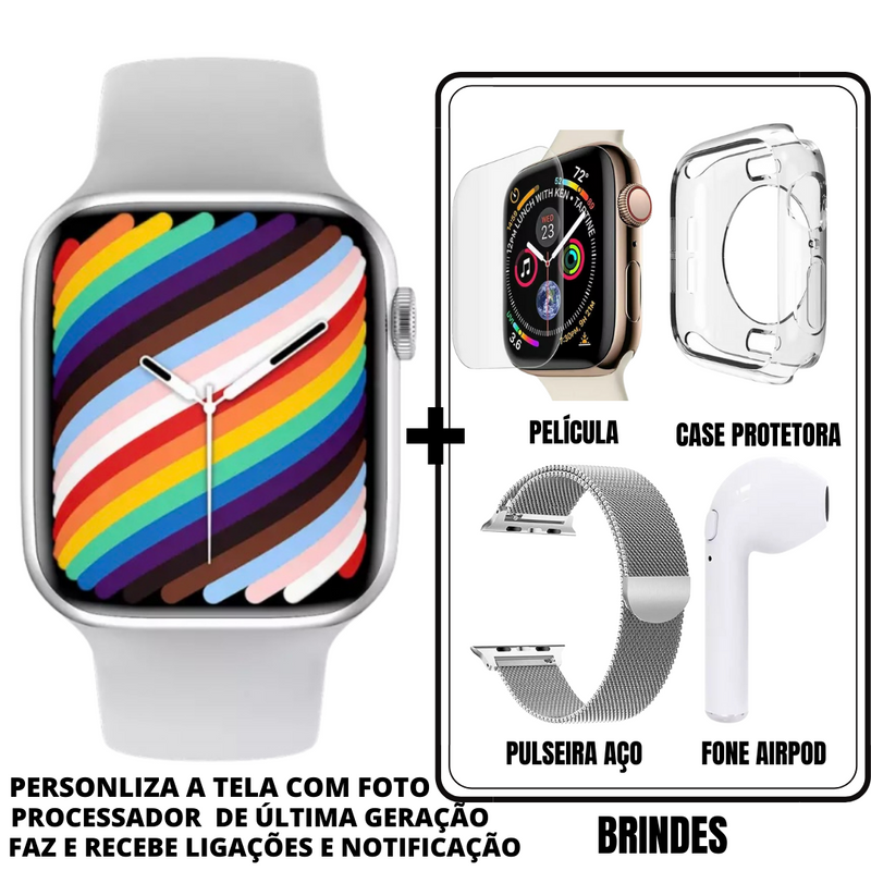 SMARTWATCH IWO SÉRIES 7 PRO MAX + 5 BRINDES E FRETE GRÁTIS