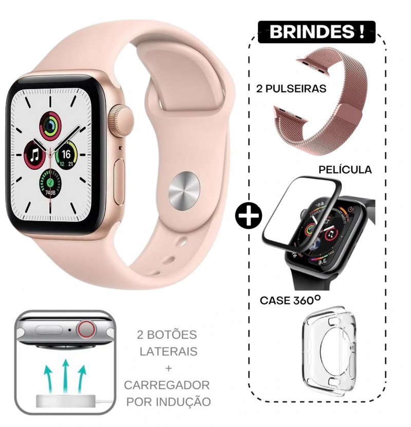 SMARTWATCH IWO 14 + 5 BRINDES E FRETE GRÁTIS SÓ HOJE